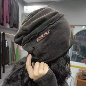 Women's Stylish Spliced Curling Winter Hat