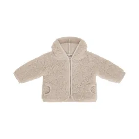 Wool Pile Coat- Beige