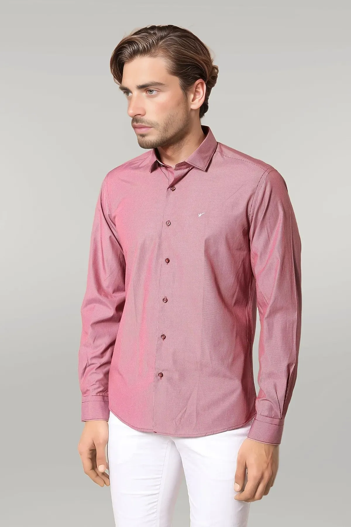 WSS Burgundy Men's Shirt  - Singen