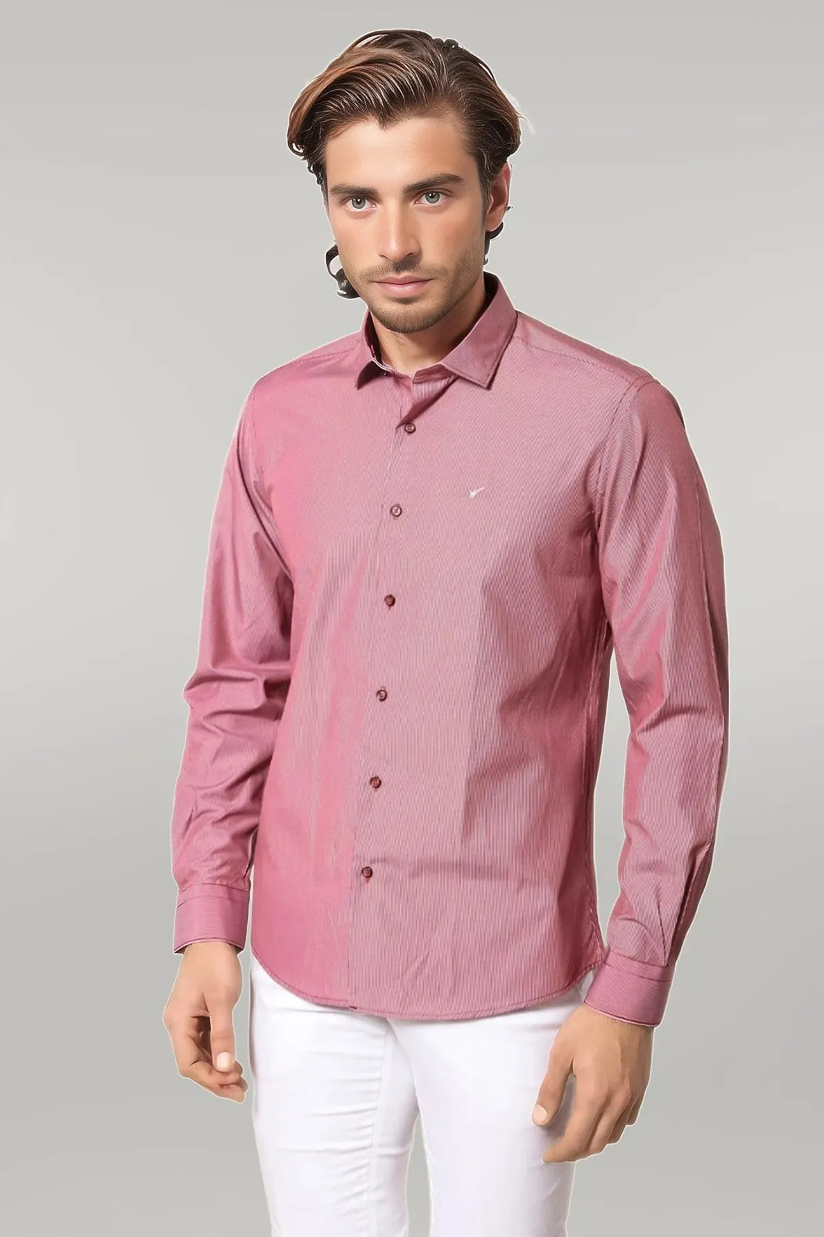 WSS Burgundy Men's Shirt  - Singen
