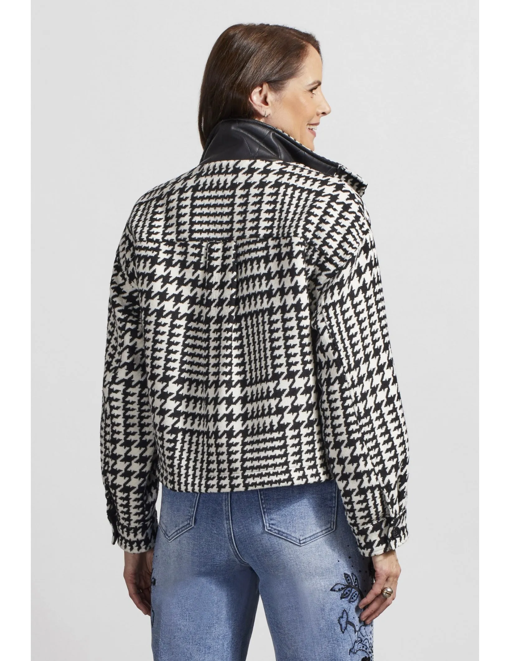 Yarn Dye Houndstooth Jacket